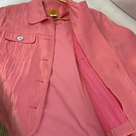 Ruby Rd. Tops - Ruby Rd petite Pink 2 Piece Top & Jacket Set